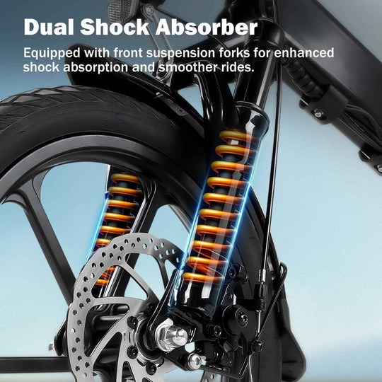 Finbike U3 Electric Foldable Bike 16" Tires 36V 7.8Ah Battery