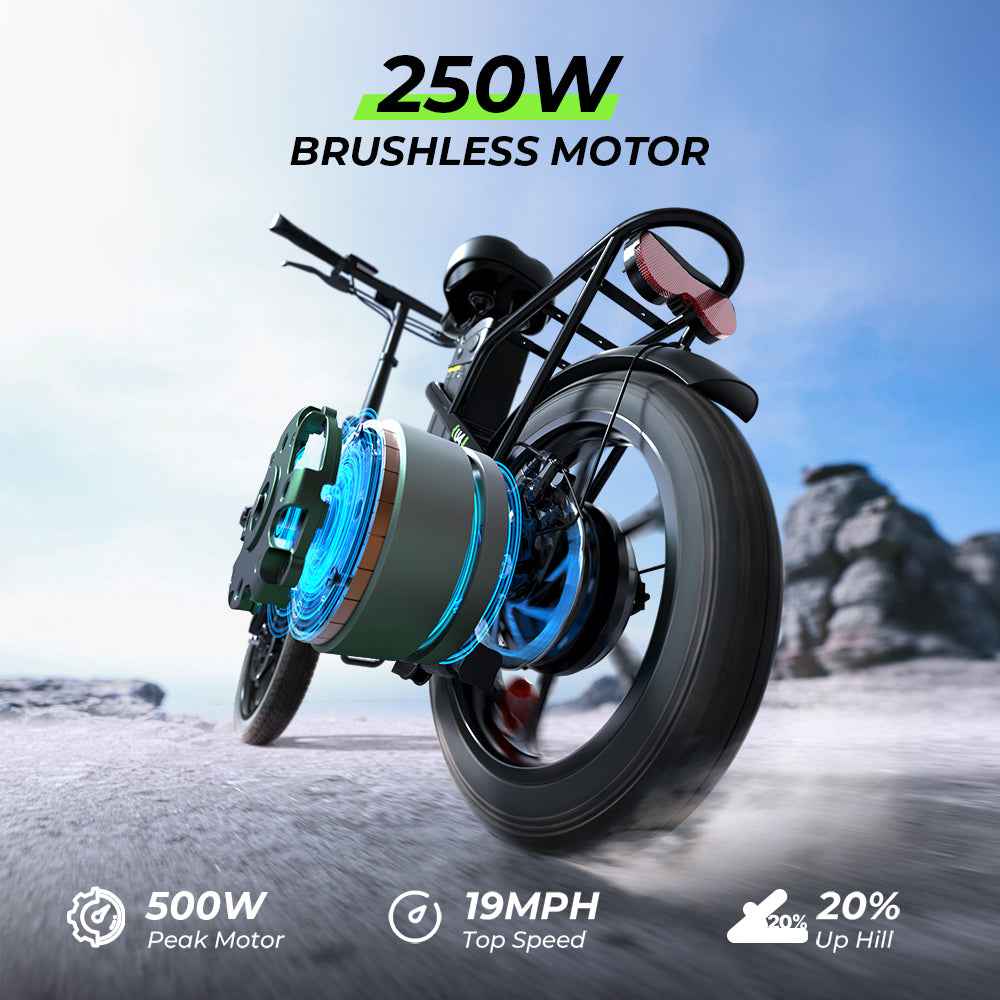 Finbike U4 Electric City Bike 16" Tires 36V 10.4Ah Battery