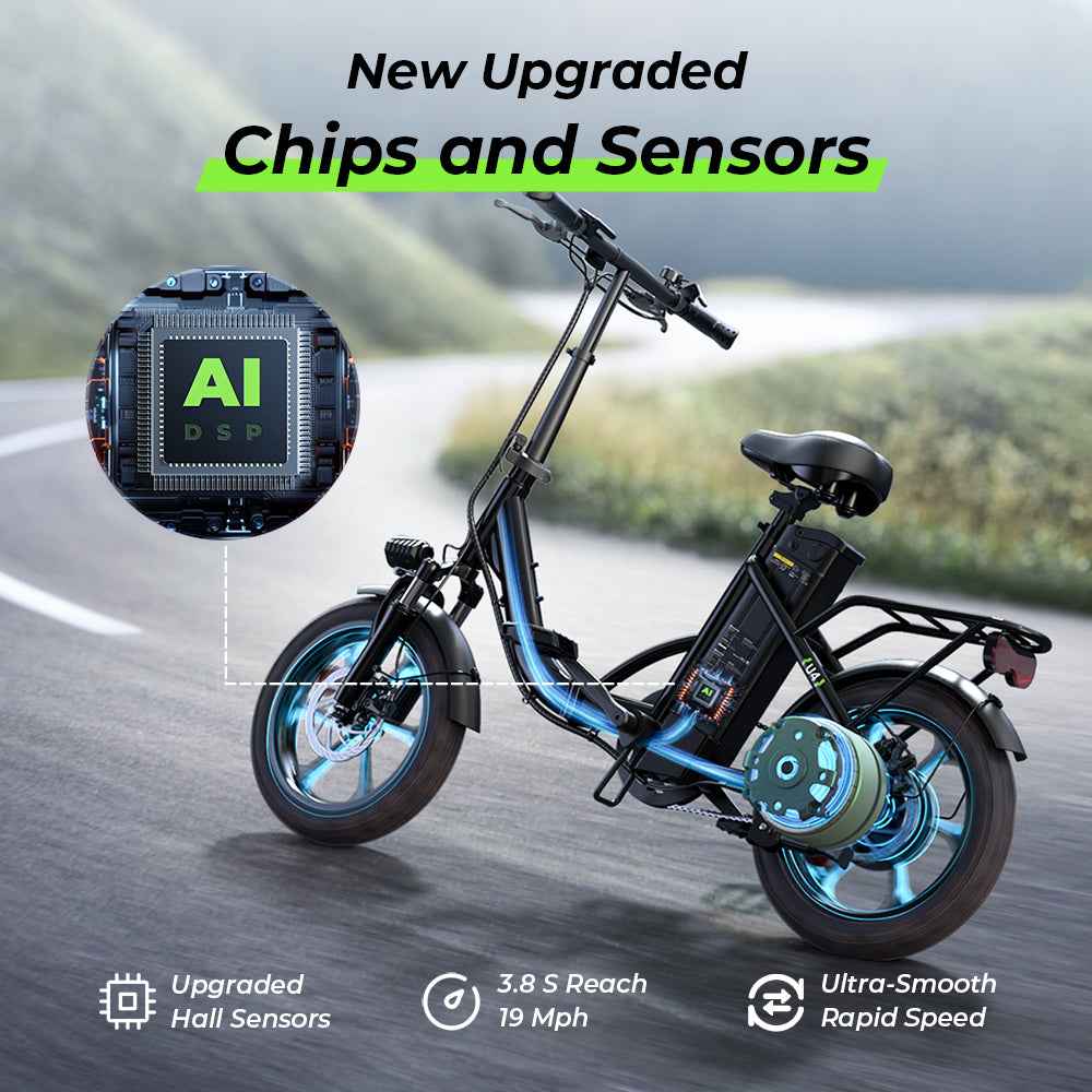 Finbike U4 Electric City Bike 16" Tires 36V 10.4Ah Battery