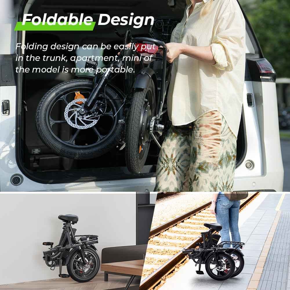 Finbike U4 Electric City Bike 16" Tires 36V 10.4Ah Battery