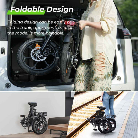 Finbike U4 Electric City Bike 16" Tires 36V 10.4Ah Battery