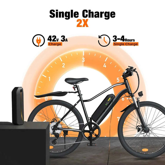 Finbike EB3 Electric Mountain Bike 26" Tires 36V 10.4Ah Battery