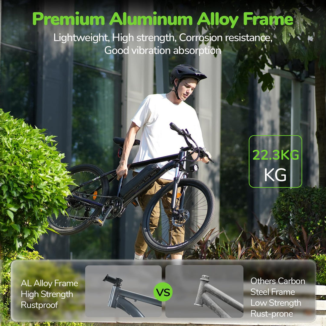 Finbike M10 Electric Mountain Bike 26" Off-Road Tires 36V 10.4Ah Battery