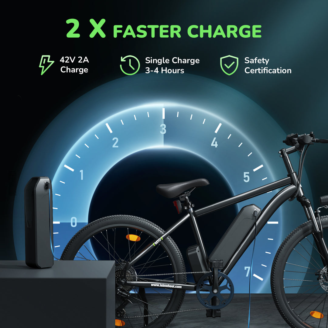 Finbike M10 Electric Mountain Bike 26" Off-Road Tires 36V 10.4Ah Battery