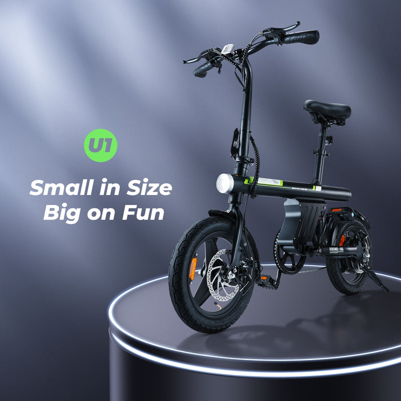 Finbike U1 Electric Commuter Bike 14" Tires 36V 7.8Ah Battery