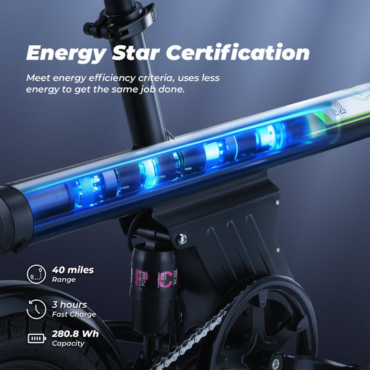 Finbike U1 Electric Commuter Bike 14" Tires 36V 7.8Ah Battery
