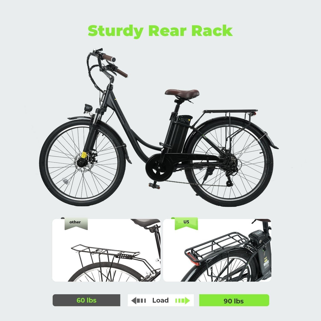Finbike U2 Electric Step-Thru Bike 26" Tires 36V 13Ah Battery
