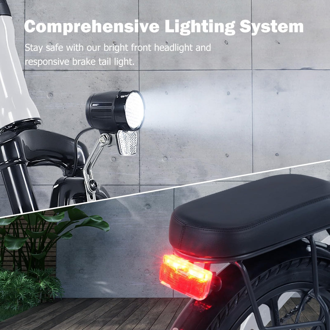 Finbike U3 Electric Foldable Bike 16" Tires 36V 7.8Ah Battery