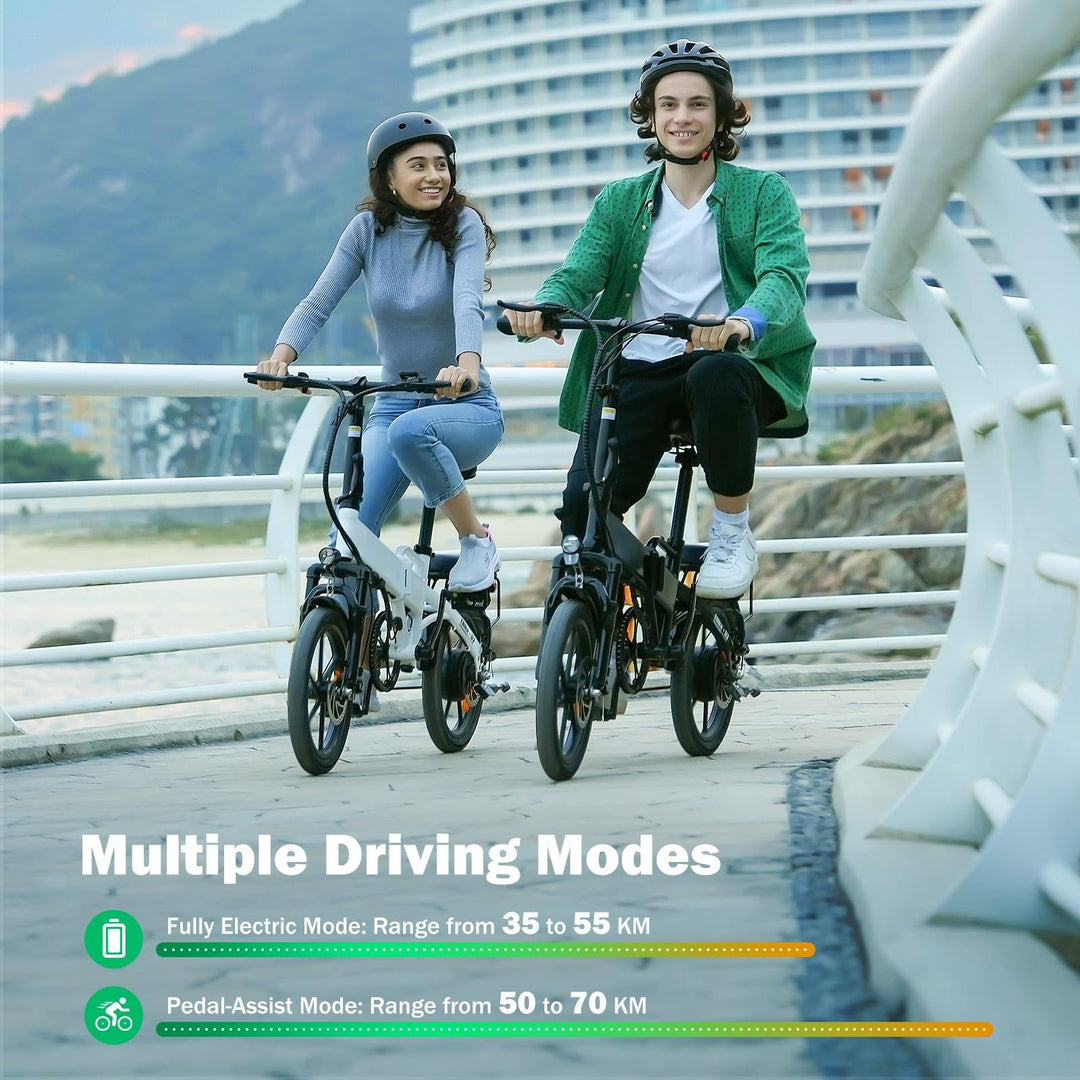 Finbike U3 Electric Foldable Bike 16" Tires 36V 7.8Ah Battery