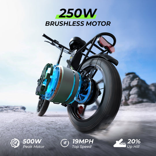 Finbike U4 Electric City Bike 16" Tires 36V 10.4Ah Battery