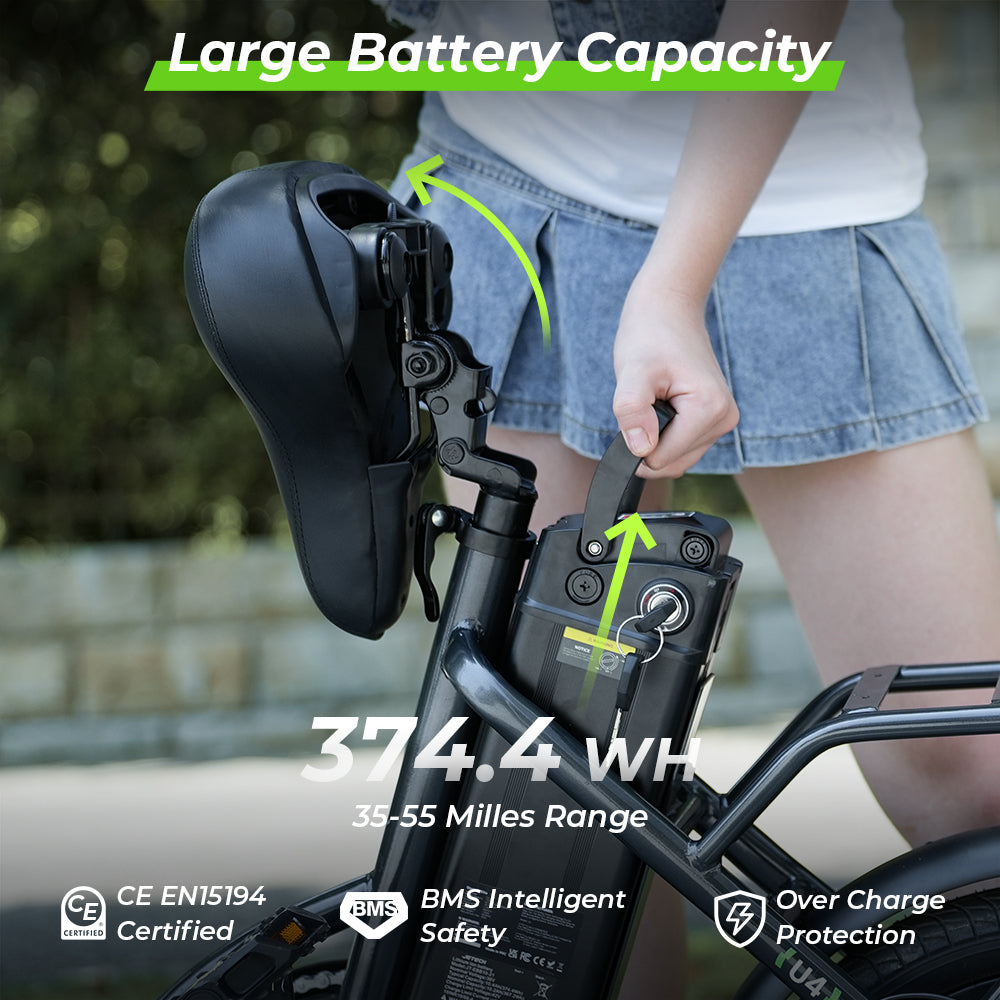 Finbike U4 Electric City Bike 16" Tires 36V 10.4Ah Battery