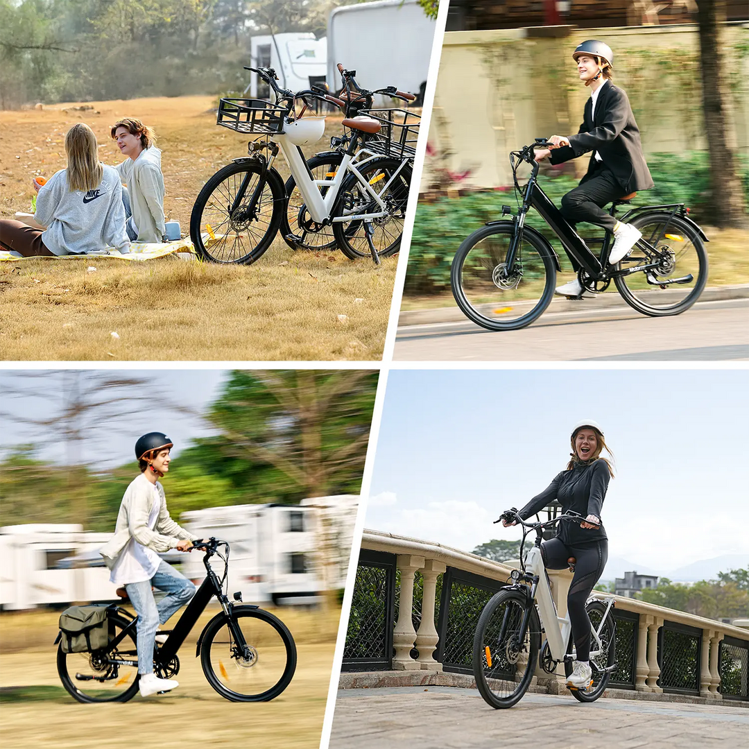 Finbike Ucity 26" Tire Electric Trekking Bike 36V 10.4Ah Battery